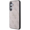Guess GUHMS24SG4GFRP S24 S921 różowy/pink hardcase 4G Collection Leather Metal Logo MagSafe